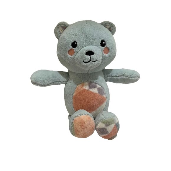 Laura Ashley Light Blue Teddy Bear Plush Soft Baby 12" Stuffed Animal Toy - Picture 1 of 9
